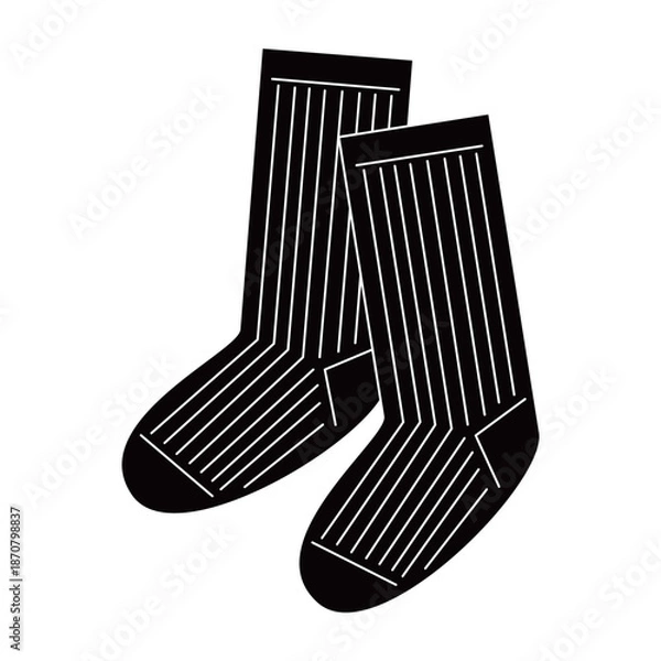 Obraz 暗い色の靴下