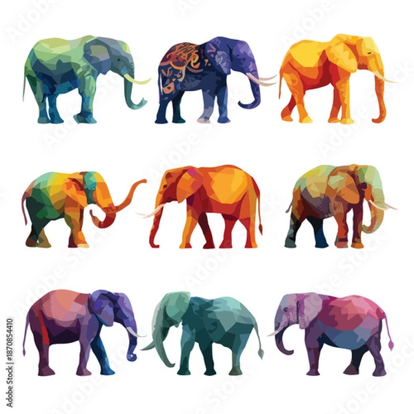 Fototapeta elephant vector