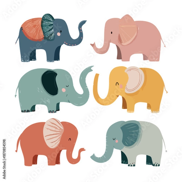 Fototapeta elephant vector