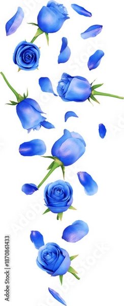 Obraz Blue Rose Petals