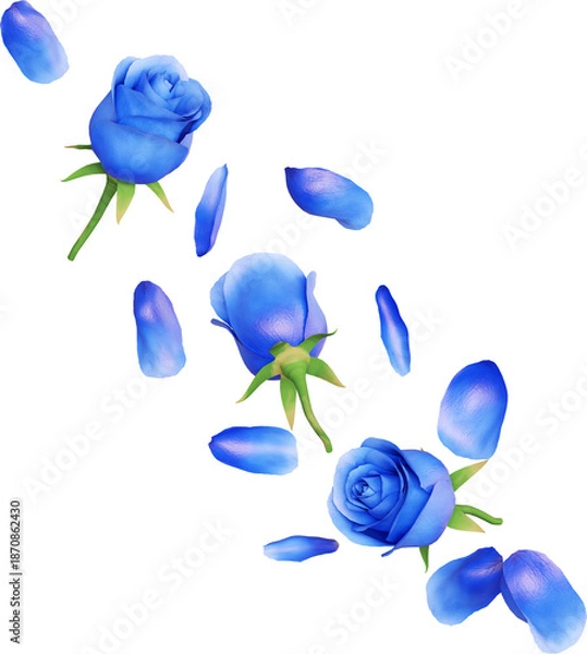 Obraz Blue Rose Petals