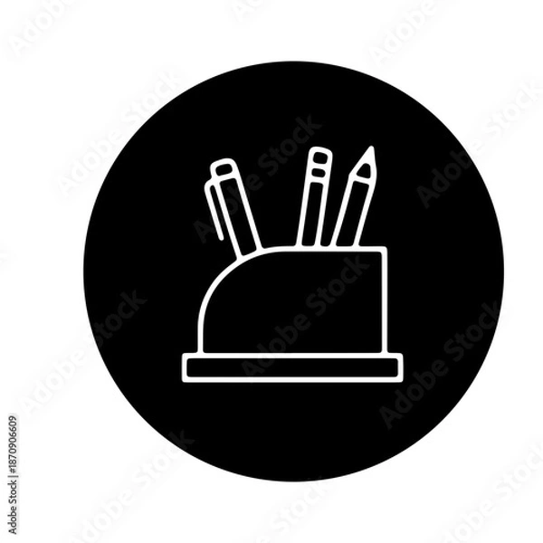 Obraz  writing tools, and school desk accessorie vector design 