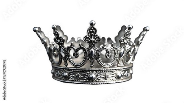 Obraz Intricate silver royal crown