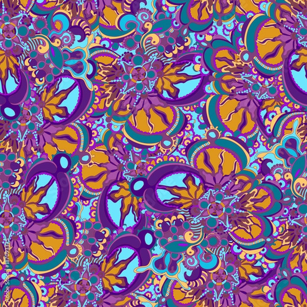 Obraz Seamless abstract floral pattern. Vector background