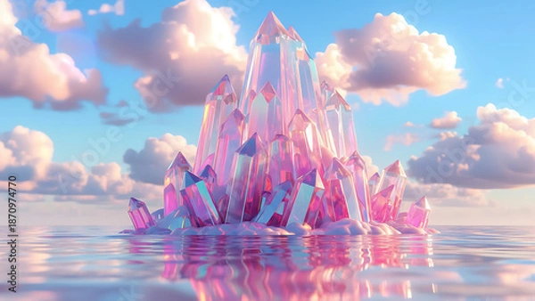 Obraz Shimmering Crystal Island