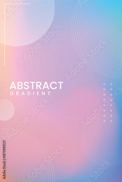 Obraz White lines against a colorful gradient background