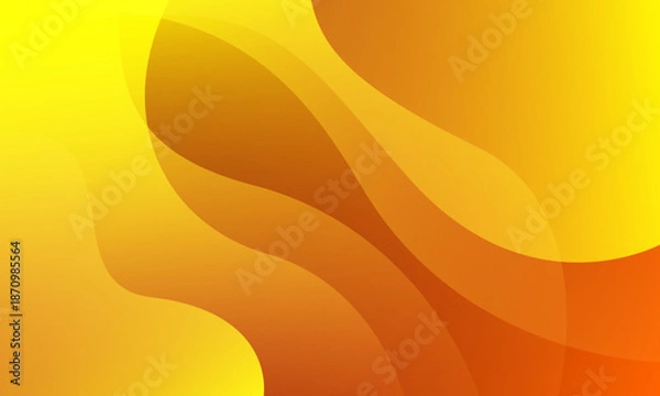 Obraz Abstract orange fluid background. Vector illustration
