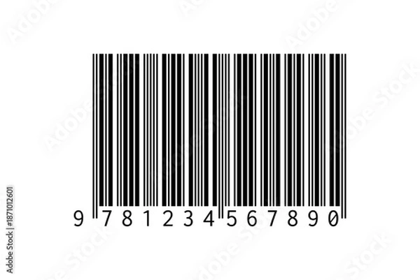 Obraz Vector ISBN barcode. Barcode illustration.