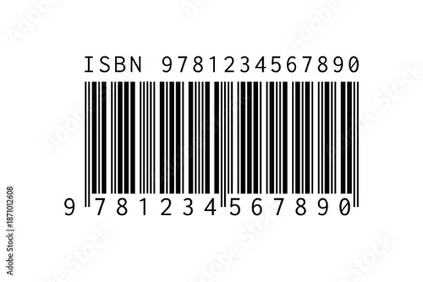 Obraz Vector ISBN barcode. Barcode illustration.