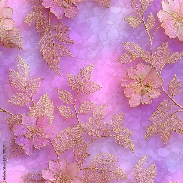 Fototapeta pink flowers background