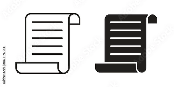 Obraz Scroll icons vector collection for web designs. flat icons