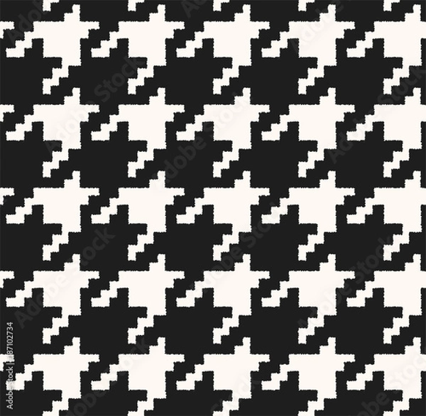 Fototapeta houndstooth seamless pattern. Fabric background
