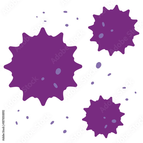 Obraz ウイルスや病原菌のイラスト