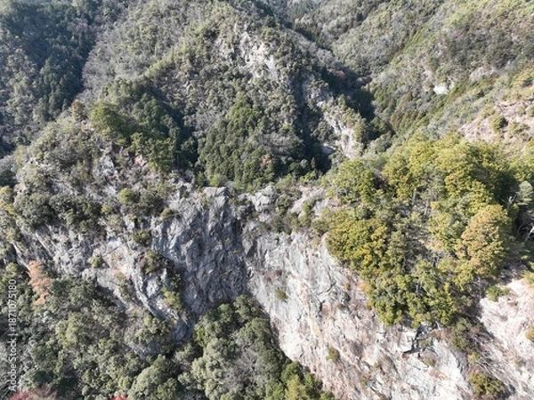 Obraz 岐阜のグランドキャニオン 川辺町 ドローン空撮