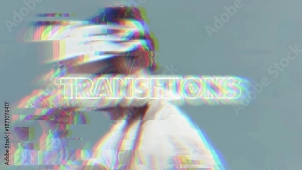 Obraz Distorted Glitch Transitions