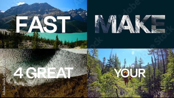 Obraz Fast Quick Text Overlays