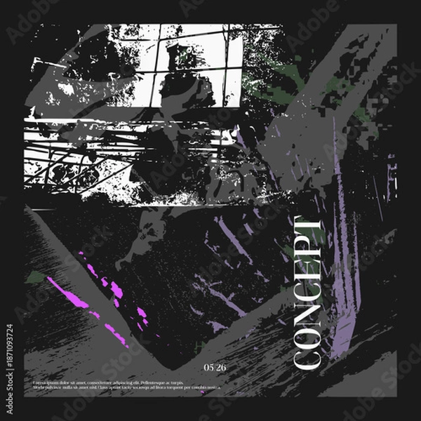 Obraz abstract grunge background vector illustration