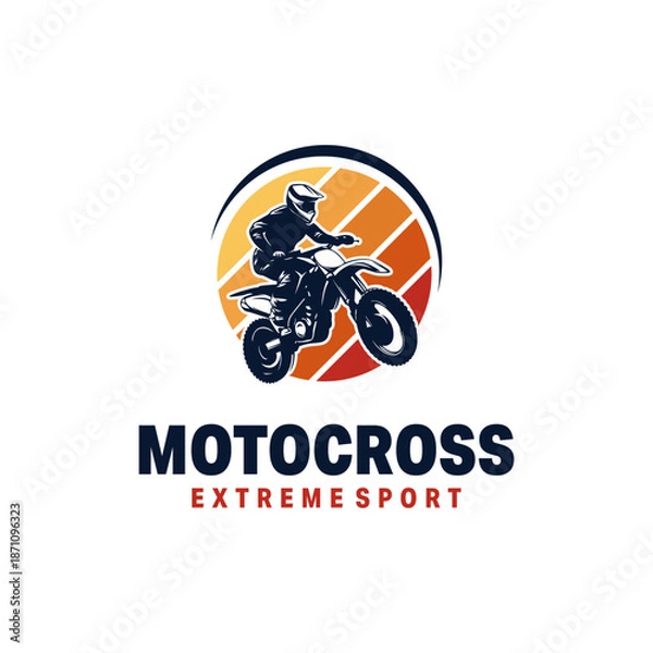 Obraz Motocross logo vector illustration design