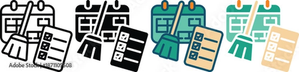 Obraz cleaning multiple style collection