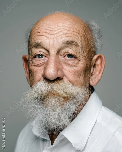 Obraz senior man bitterness and calm