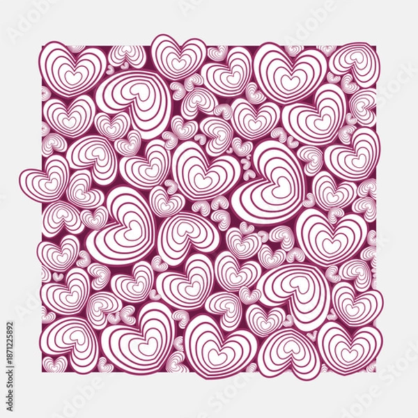 Obraz Endless love pattern. Eternal romance pattern. vector illustration