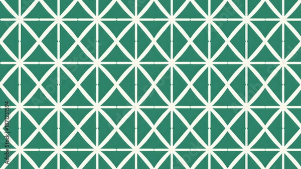 Obraz Emerald Cream Circular Geometric Pattern