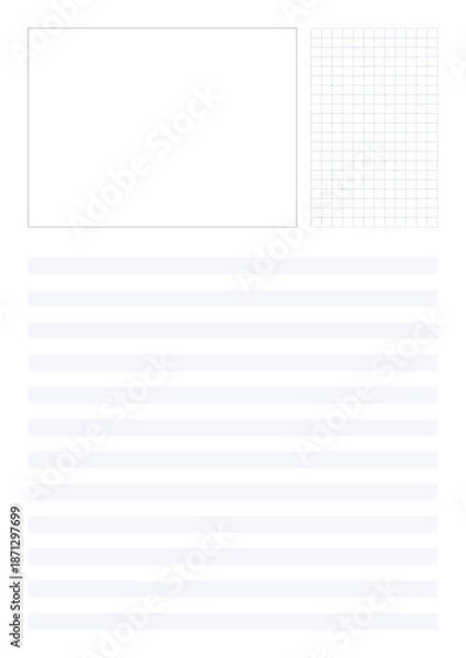 Fototapeta Notes Book Sheet