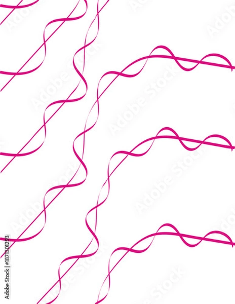 Obraz Pink Waves Curls