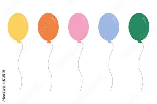 Obraz Birthday Balloon Set
