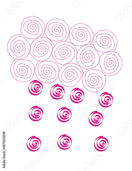 Obraz Rain Cloud Pattern