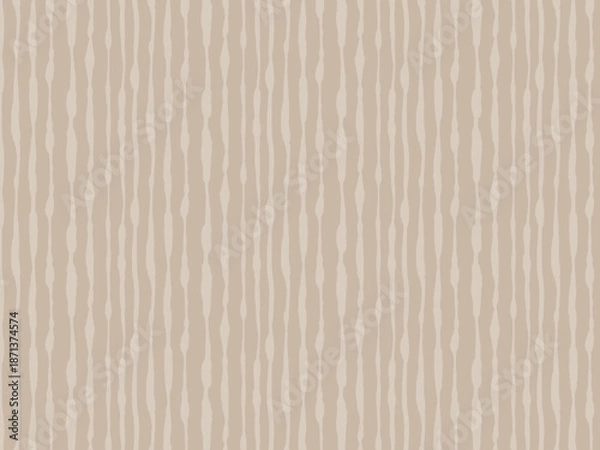 Obraz Seamless Neutral Beige Wavy Vertical Stripe Pattern Background