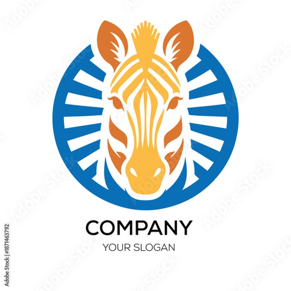Obraz Zebra Logo Design Template Zebra