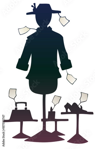 Obraz elegant items in a shop window