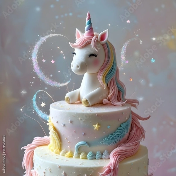 Obraz cake with unicorn