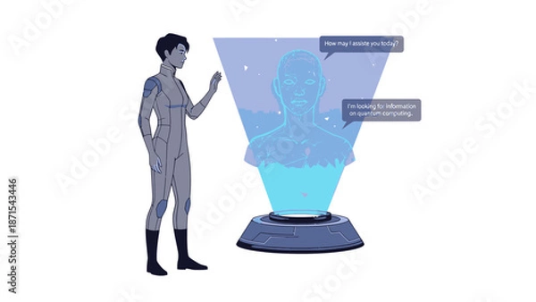 Obraz Person Interacting with Funnel Data Visualization.