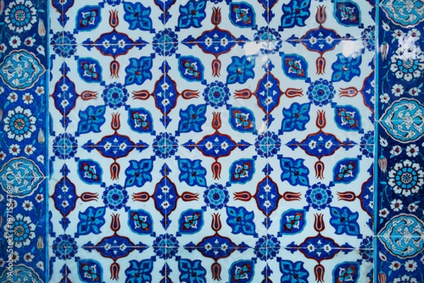 Obraz トルコ　ルステムパシャモスクのイズニックタイル