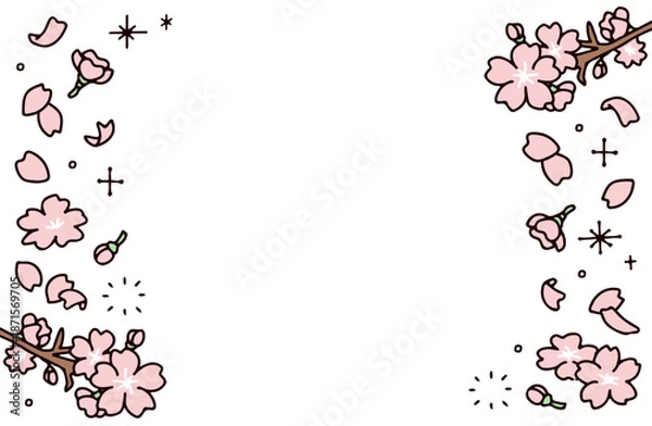 Obraz 桜のフレーム