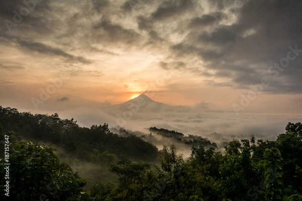 Fototapeta Merapi Volcano