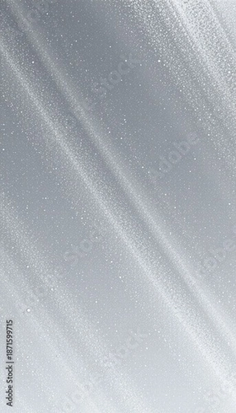 Obraz Silver Metallic Surface with Water Droplets and Reflection