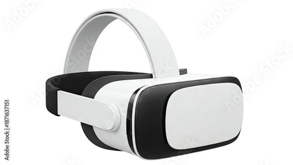 Obraz Modern White and Black VR Headset