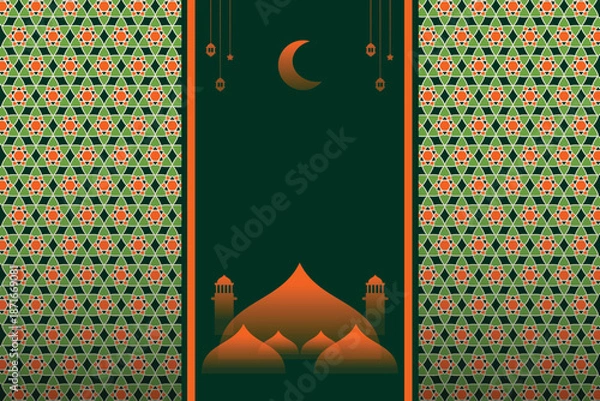Obraz Islamic themed backgrounds, or Ramadan design elements. Arabic style