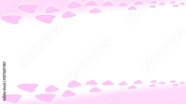 Obraz 桜吹雪のフレームデザイン