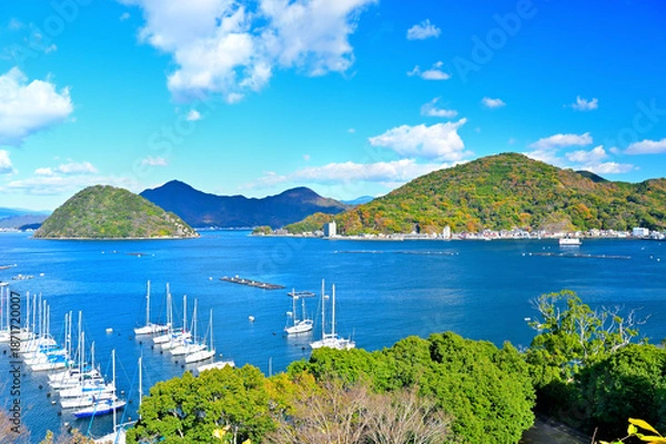 Fototapeta 伊豆長浜城跡からの眺め　静岡県沼津市