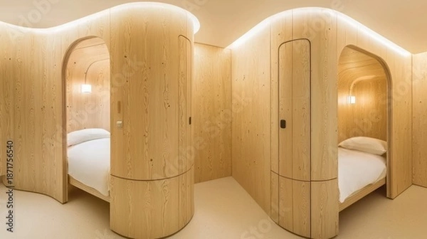 Fototapeta Scandinavian Compact Studio Living Space with Modular Design Elements