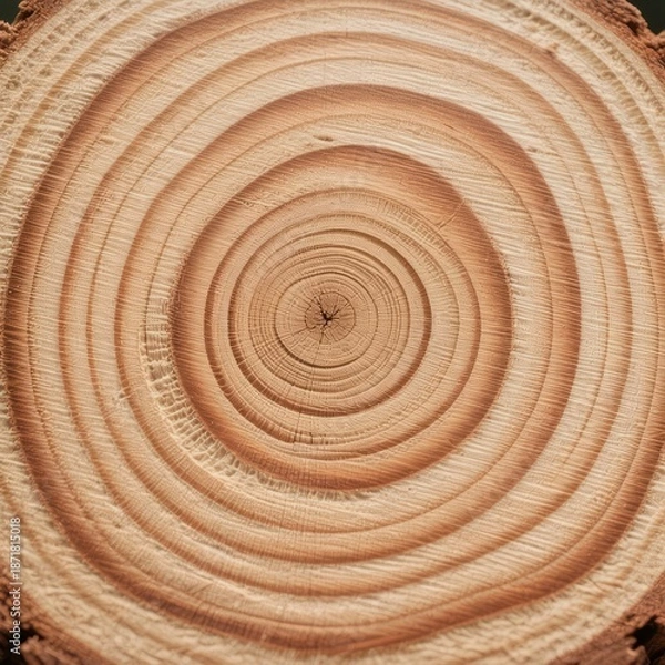 Fototapeta Concentric Tree Rings Tree rings emphasizing the concentric spir