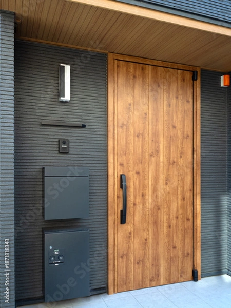 Obraz 戸建て住宅のエントランス