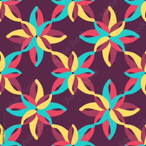 Fototapeta colored abstract seamless high quality pattern for your design vector illustration