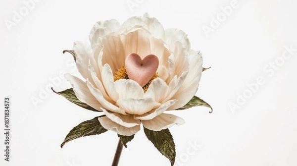 Obraz rose bud on white