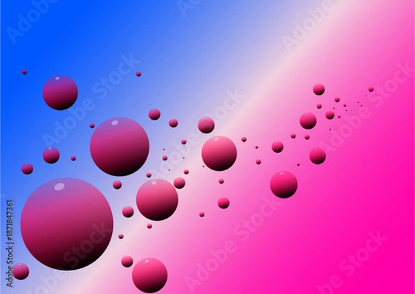 Obraz abstract background with bubbles