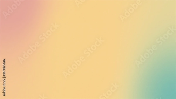 Obraz 柔らかなパステルカラーのメッシュグラデーション背景素材 イエローとピンクの抽象的なテクスチャ